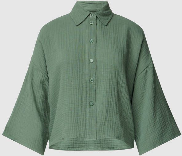 Vero Moda Loose fit overhemdblouse van puur katoen model 'NATALI'