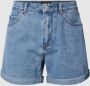 Vero Moda Loose fit korte jeans in effen design model 'ZURI' - Thumbnail 2
