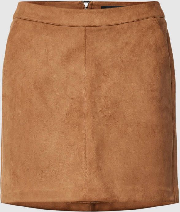 Vero Moda Minirok in leerlook model 'DONNA DINA FAUX'
