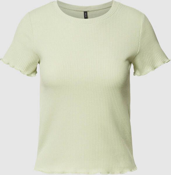 Vero Moda T-shirt met geschulpte zoom model 'EMMA'