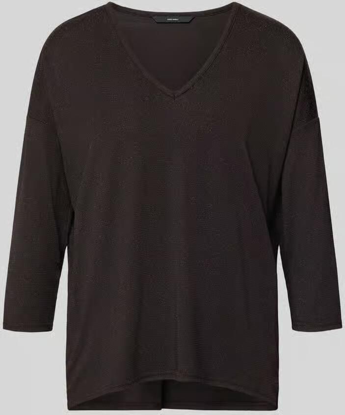 Vero Moda 3 4-shirt met glanzende look