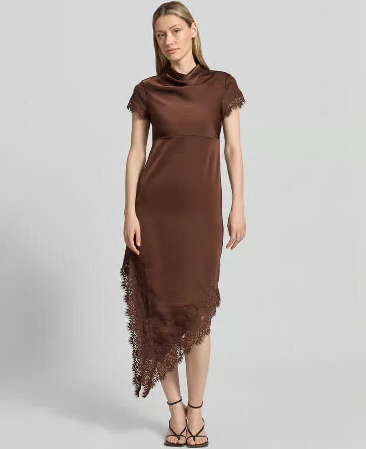 Vero Moda A-lijn avondjurk van satijn model 'RITA' - Foto 2