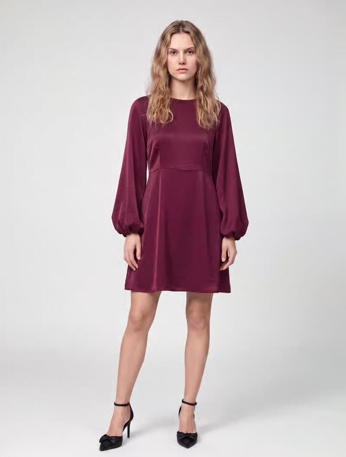 Vero Moda A-lijn vrijetijdsjurk met ronde hals model 'VMMIRO' - Foto 3