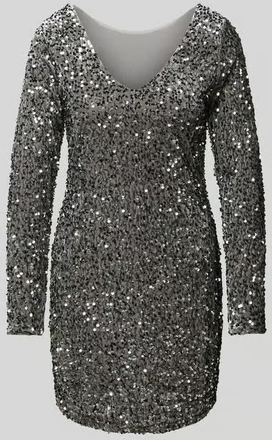 Vero Moda Aan twee kanten draagbare loose fit jurk met pailletten model 'BELLA' - Foto 2