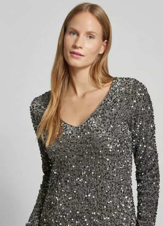 Vero Moda Aan twee kanten draagbare loose fit jurk met pailletten model 'BELLA'