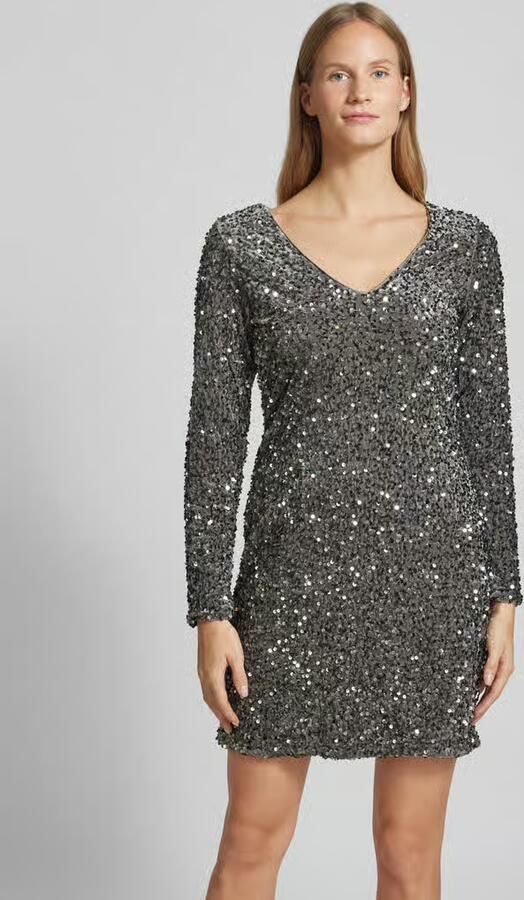 Vero Moda Aan twee kanten draagbare loose fit jurk met pailletten model 'BELLA' - Foto 4