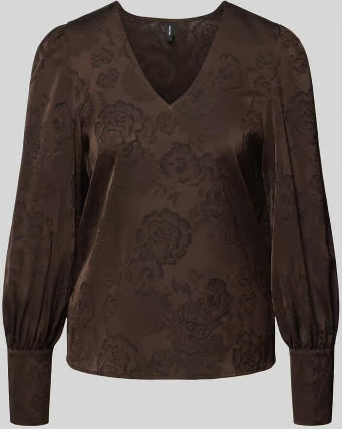 Vero Moda blouse met lange mouwen met v-hals