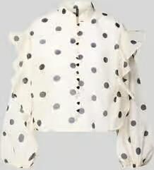 Vero Moda Boxy fit chiffon-blouse met polkadots-motief model 'DOROTHY'