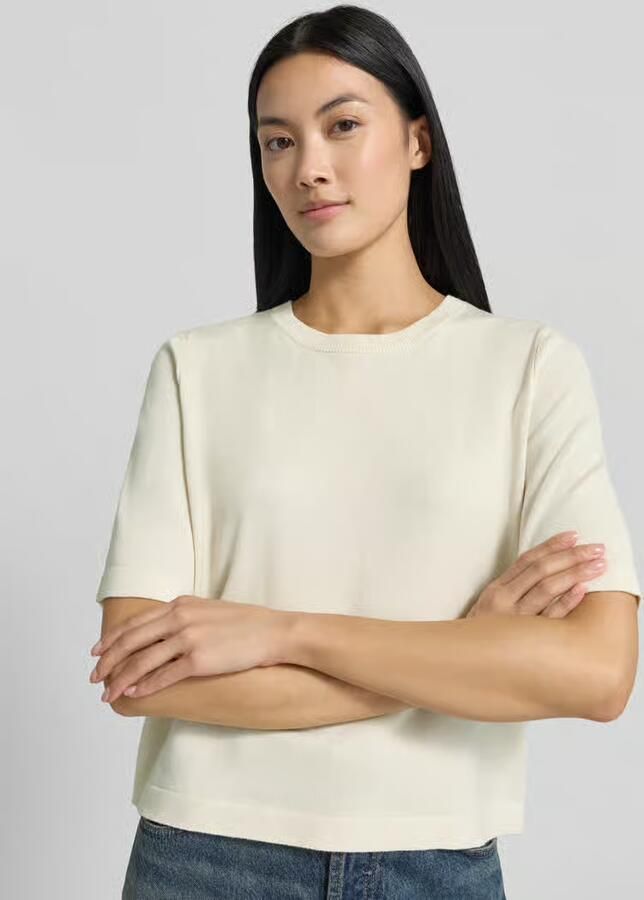 Vero Moda boxy fit gebreid shirt van viscosemix model 'VMSILJE' - Foto 2