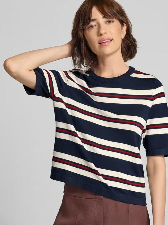 Vero Moda boxy fit gebreid shirt van viscosemix model 'VMSILJE' - Foto 2