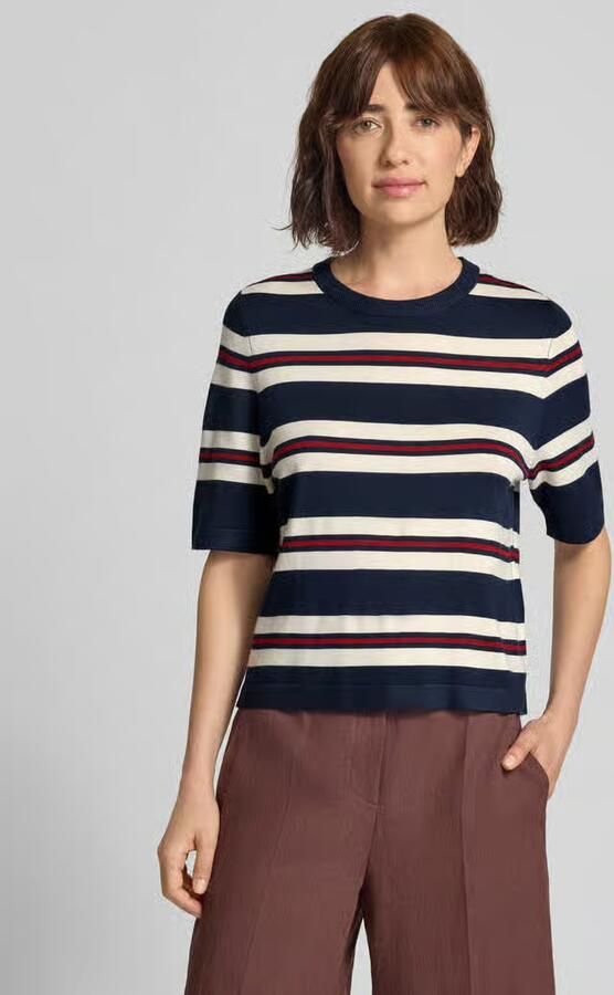 Vero Moda boxy fit gebreid shirt van viscosemix model 'VMSILJE' - Foto 3