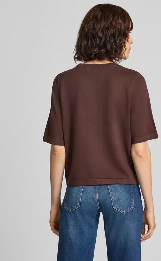 Vero Moda boxy fit gebreid shirt van viscosemix model 'VMSILJE' - Foto 3