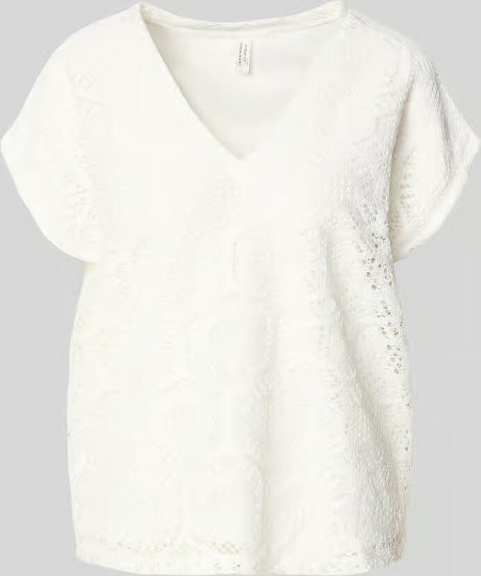 Vero Moda boxy fit T-shirt met semitransparante garnering model 'IRIS' - Foto 2