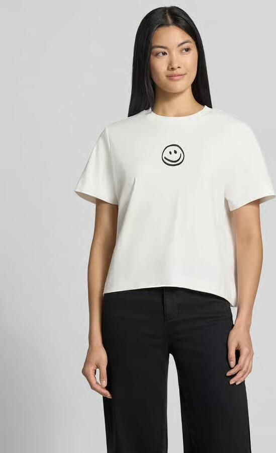 Vero Moda Loose fit T-shirt van puur katoen model 'SARA METTE' - Foto 5