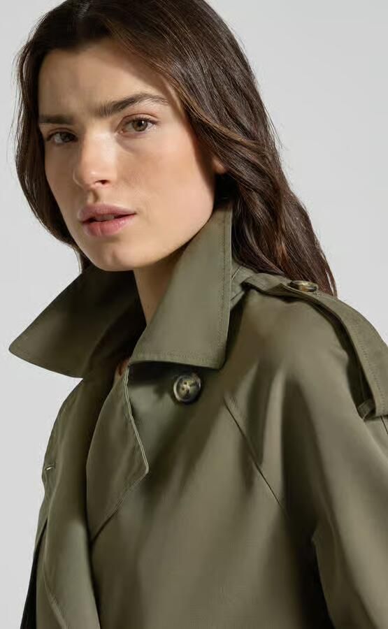 Vero Moda Boxy fit trenchcoat met dubbele knoopsluiting model 'CHLOE' - Foto 2