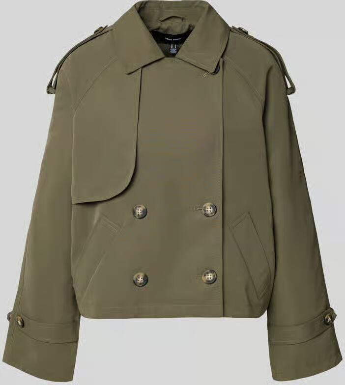 Vero Moda Boxy fit trenchcoat met dubbele knoopsluiting model 'CHLOE'