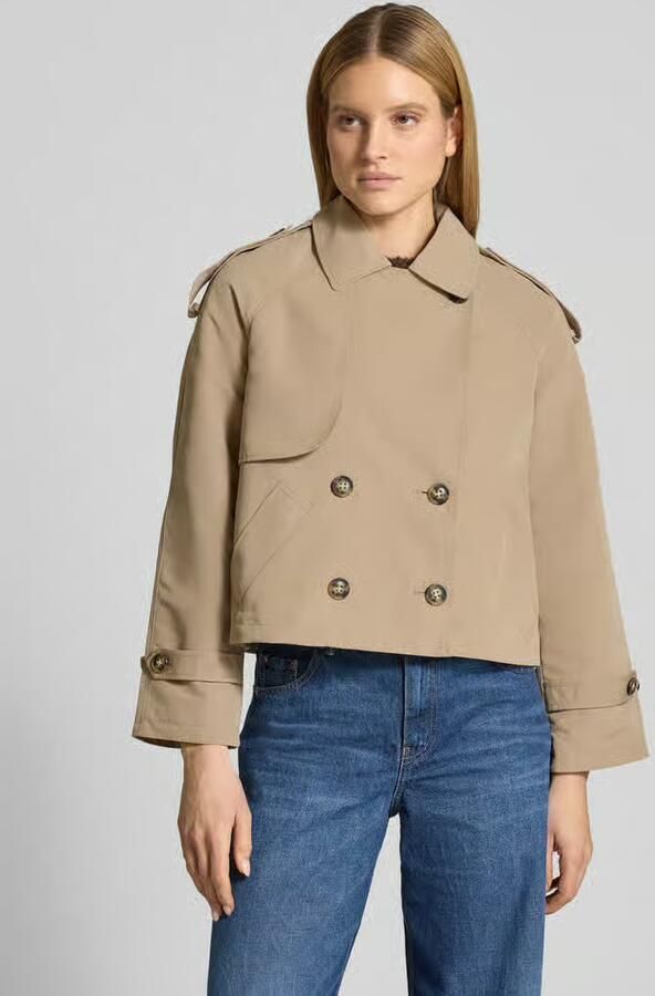 Vero Moda Boxy fit trenchcoat met dubbele knoopsluiting model 'CHLOE' - Foto 4
