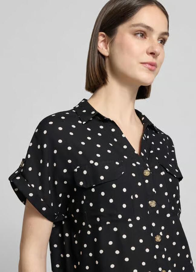 Vero Moda comfort fit blouse van pure viscose model 'BUMPY' - Foto 4