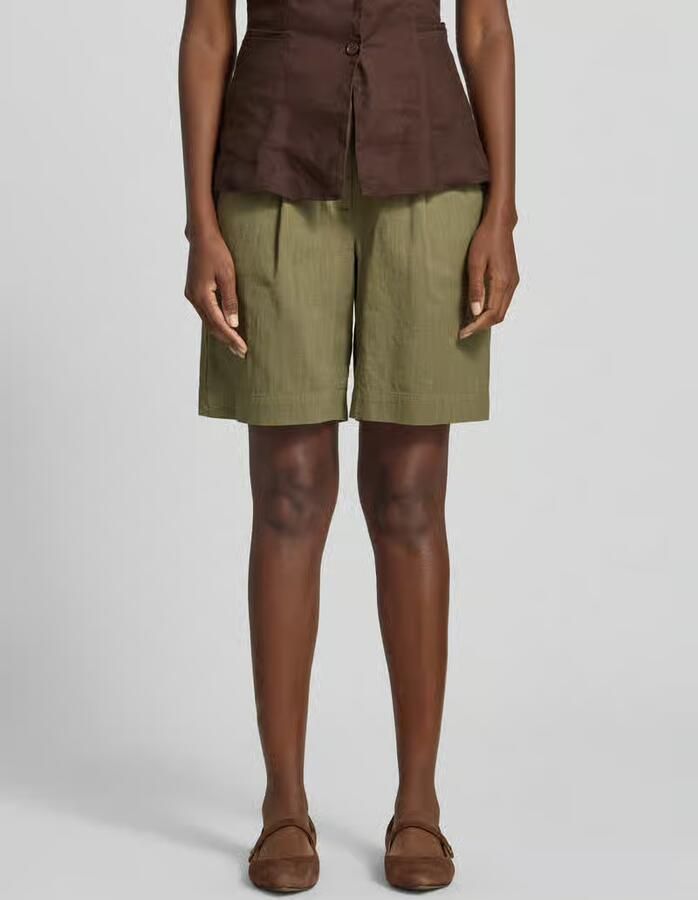 Vero Moda comfort fit shorts van een katoen-linnenmix model 'CAIA' - Foto 4