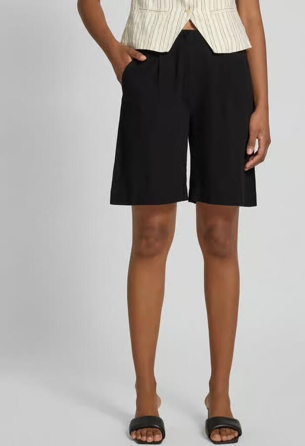 Vero Moda comfort fit shorts van een katoen-linnenmix model 'CAIA' - Foto 3