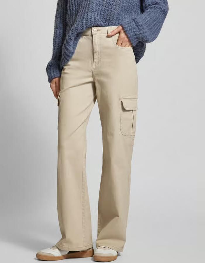 Vero Moda Extra lange wide fit cargobroek met hoge taille model 'TESSA' - Foto 3