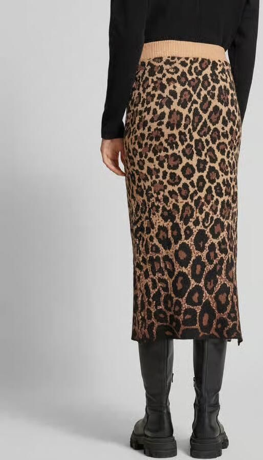 Vero Moda Gebreide midirok met loopsplit model 'WHITNEY'