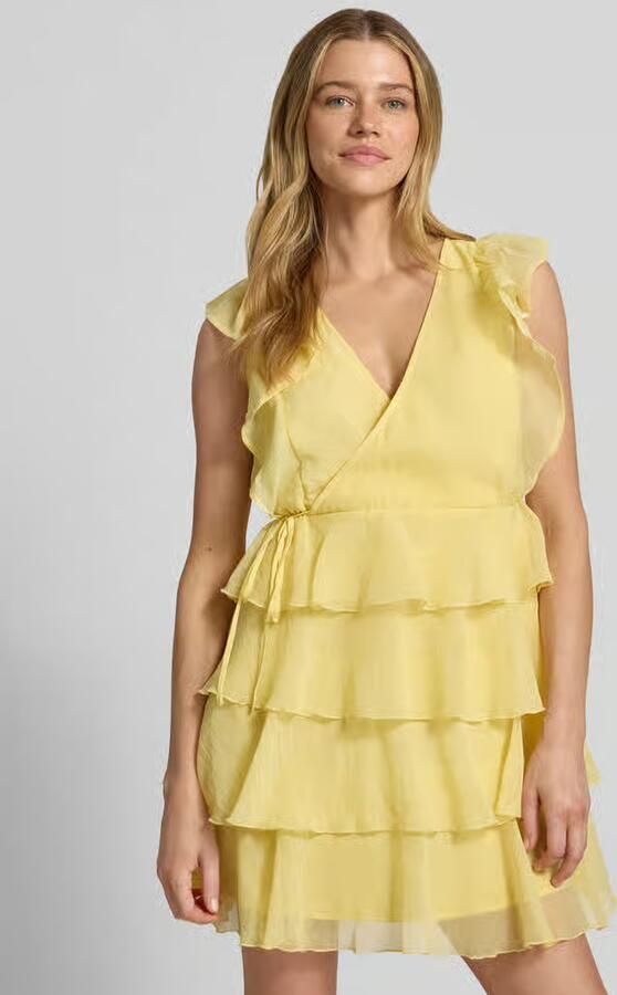 Vero Moda Getailleerde cocktailjurk met wikkellook model 'SABRINA' - Foto 2