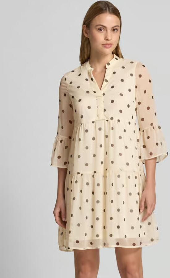 Vero Moda Getailleerde mini-jurk met V-hals model 'SMILLA' - Foto 2