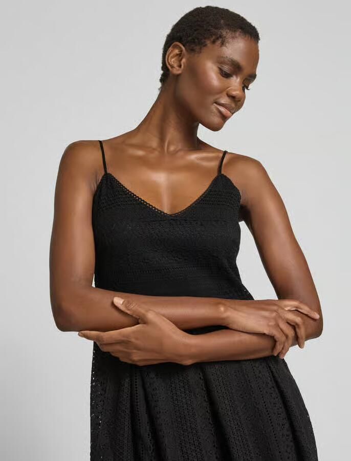 Vero Moda Jurk met bandjes VMHONEY LACE PLEATED SINGLET DRESS WVN - Foto 3