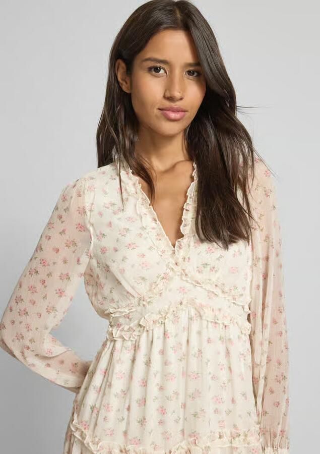 Vero Moda Getailleerde mini-jurk volants model 'SMILLA'