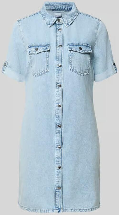 Vero Moda Soepele jeansjurk van een mix van katoen en viscose model 'JENNIE' - Foto 8
