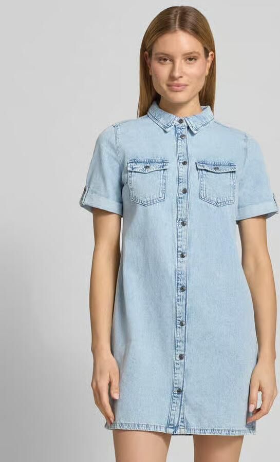 Vero Moda Soepele jeansjurk van een mix van katoen en viscose model 'JENNIE' - Foto 7