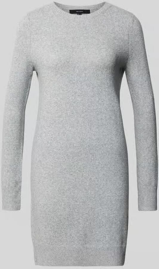 Vero Moda Getailleerde tricotjurk met ronde hals model 'DOFFY'