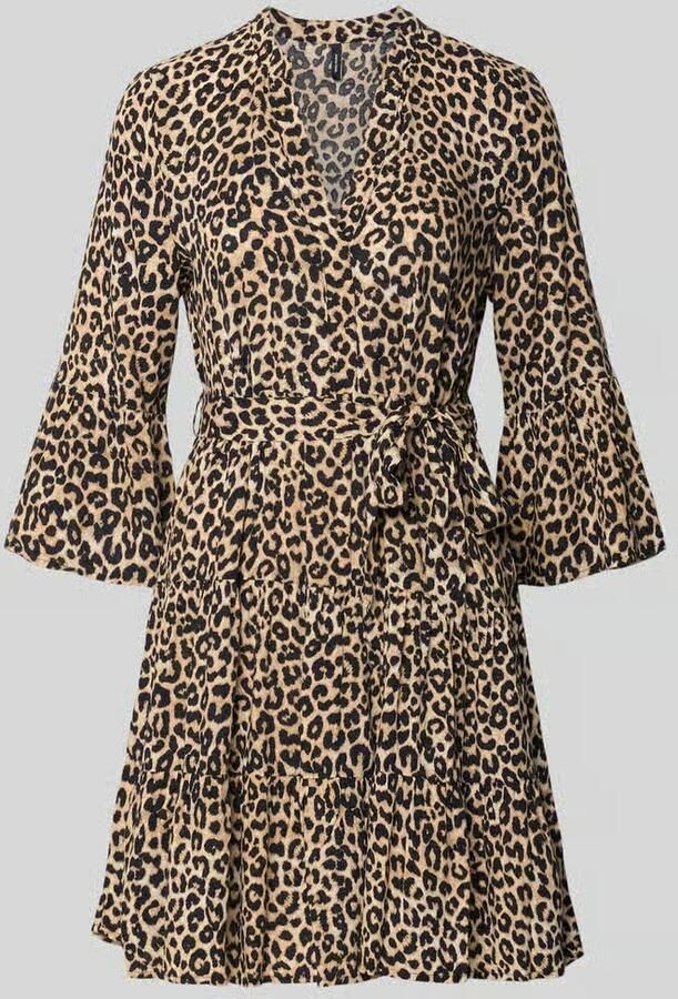 Vero Moda Tuniekjurk VMMELBA 3 4 SHORT BELT DRESS WVN GA NOOS Zomerjurk met volant en taille-bindgordel - Foto 5