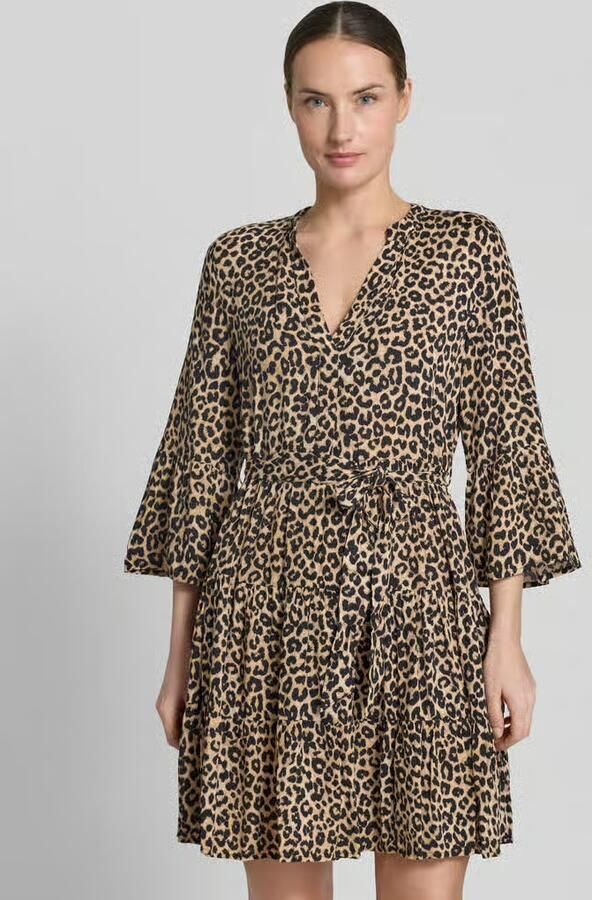 Vero Moda Tuniekjurk VMMELBA 3 4 SHORT BELT DRESS WVN GA NOOS Zomerjurk met volant en taille-bindgordel - Foto 5