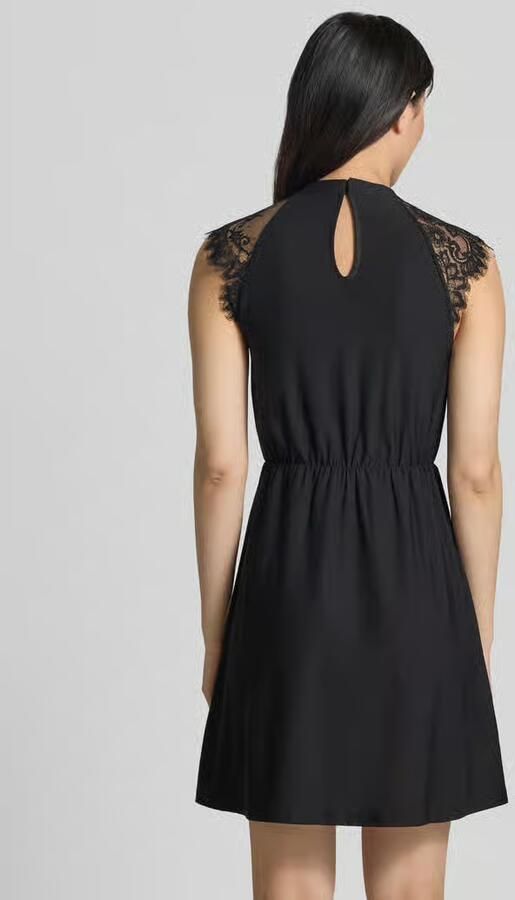 Vero Moda Getailleerde vrijetijdsjurk met kanten afwerking model 'MILLA' - Foto 3