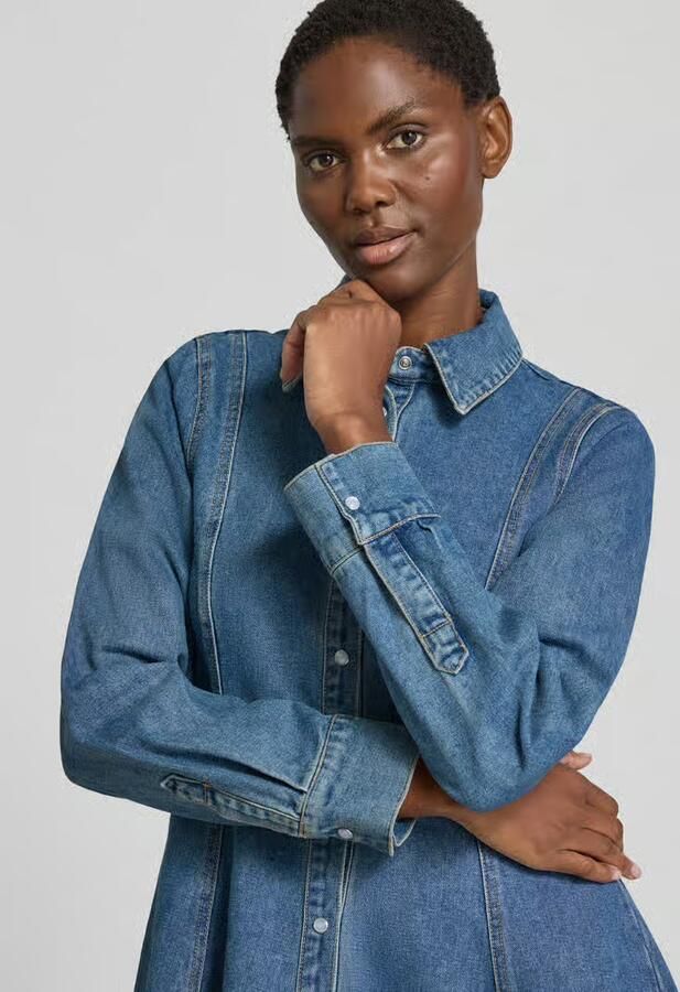 Vero Moda Getailleerde vrijetijdsjurk van katoenmix model 'JESSIE' - Foto 2