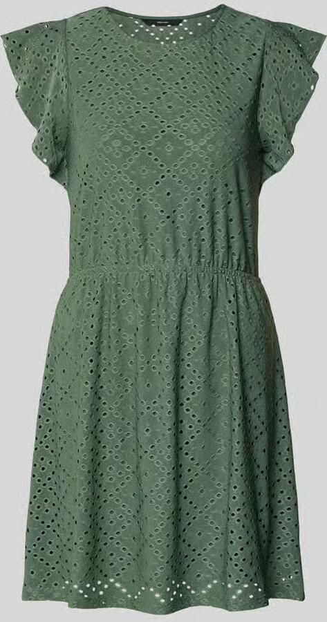 Vero Moda Getailleerde zomerjurk met ajourpatroon model 'TASSA' - Foto 4
