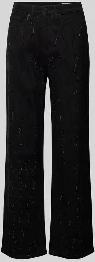 Vero Moda High rise jeans met strass-steentjes model TESSA'