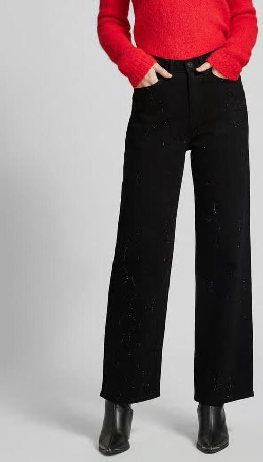 Vero Moda High rise jeans met strass-steentjes model TESSA' - Foto 3