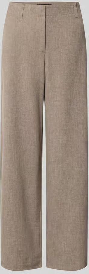 VERO MODA wide leg high waist casual broek grijsbruin - Foto 4