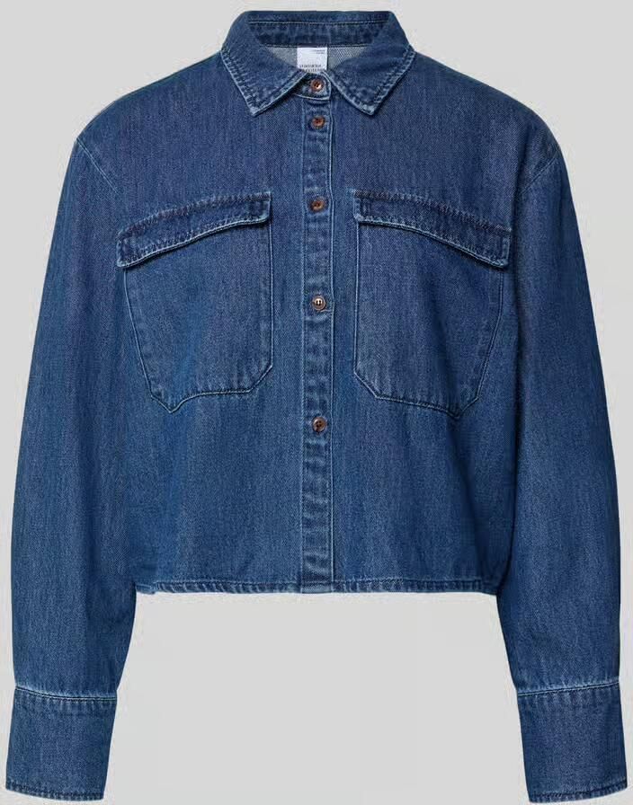 Vero Moda Kort jeansblouse van puur katoen model 'POSEY' - Foto 2
