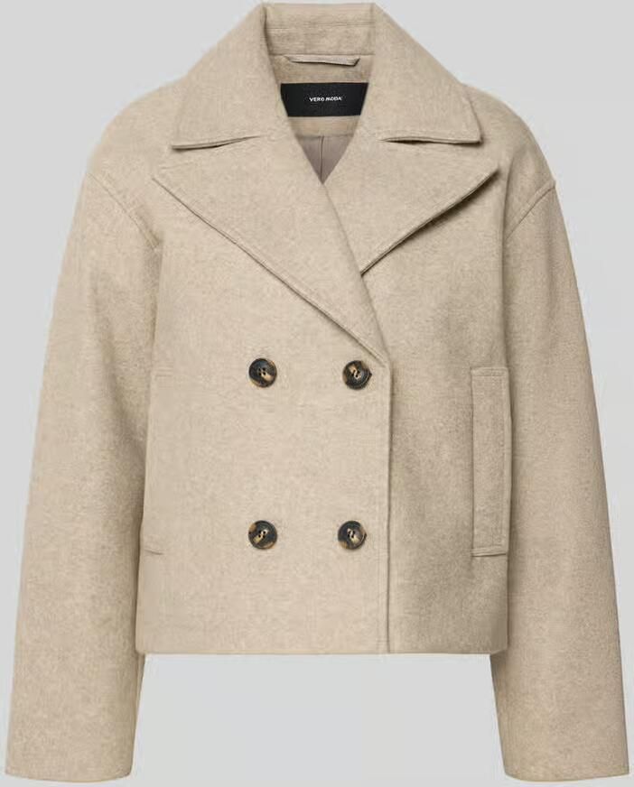 Vero Moda Korte trenchcoat met dubbele knoopsluiting model 'VINCELINE'