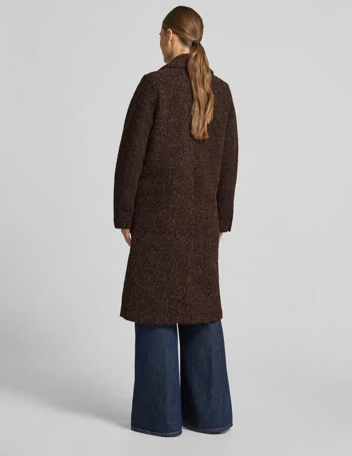 Vero Moda Lange jas met bouclé-structuur model 'VMELENA' - Foto 6