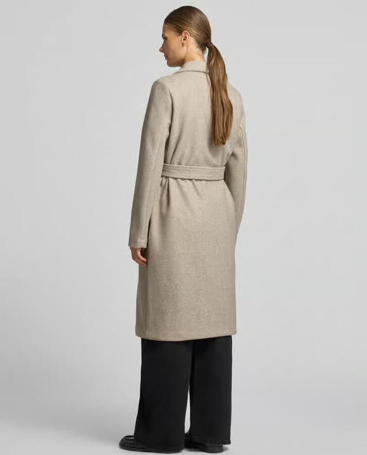 Vero Moda Getailleerde lange jas met strikceintuur model 'FORTUNEAYA' - Foto 5