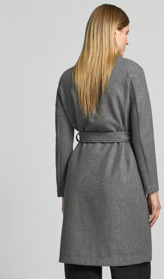 Vero Moda Relaxed fit lange jas met strikceintuur model 'FORTUNEAYA' - Foto 9