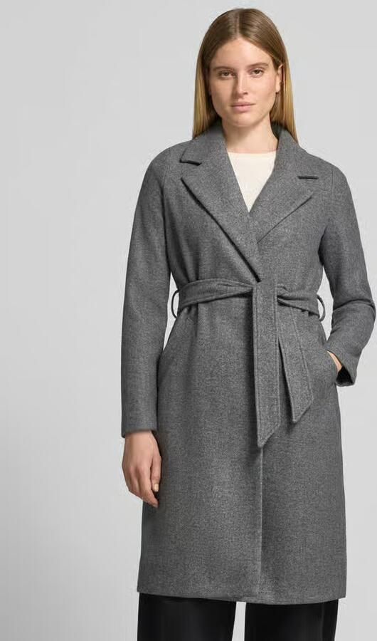 Vero Moda Relaxed fit lange jas met strikceintuur model 'FORTUNEAYA' - Foto 8