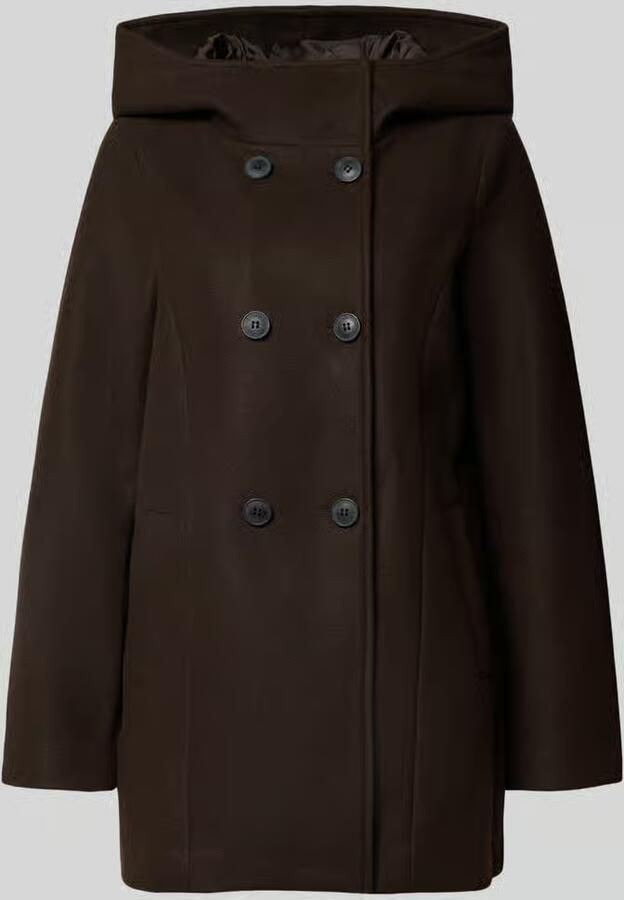 Vero Moda lange wollen jas met capuchon
