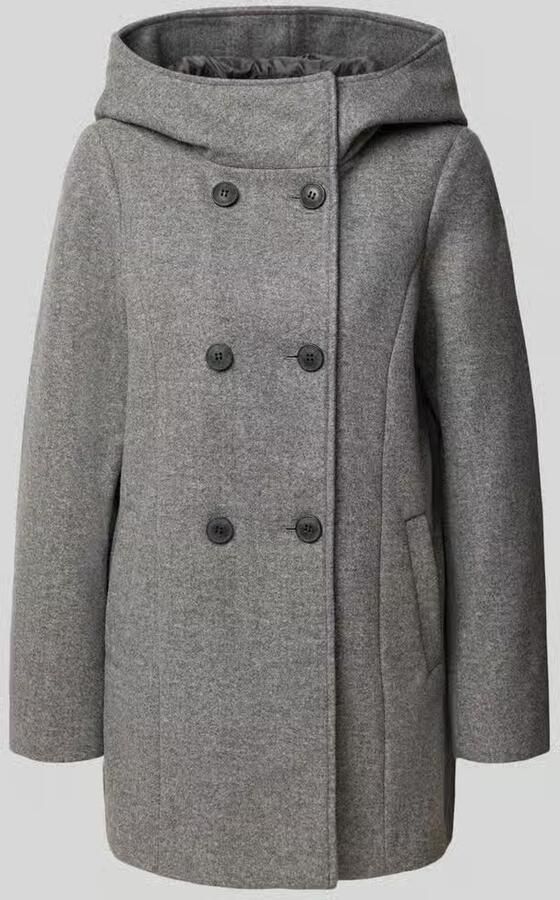 Vero Moda lange wollen jas met capuchon