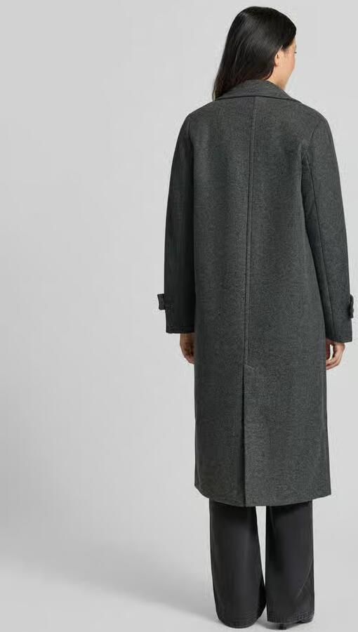 Vero Moda lange wollen jas met dubbele knoopsluiting - Foto 5